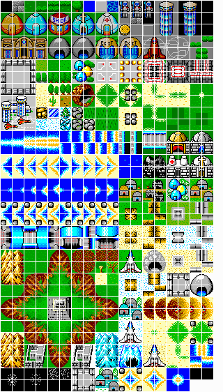 Overworld and Town Map Tiles