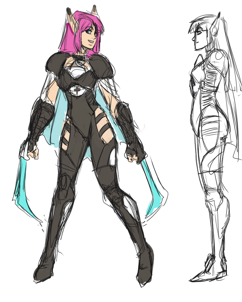 PSIV character (re?)designs [Rika]
